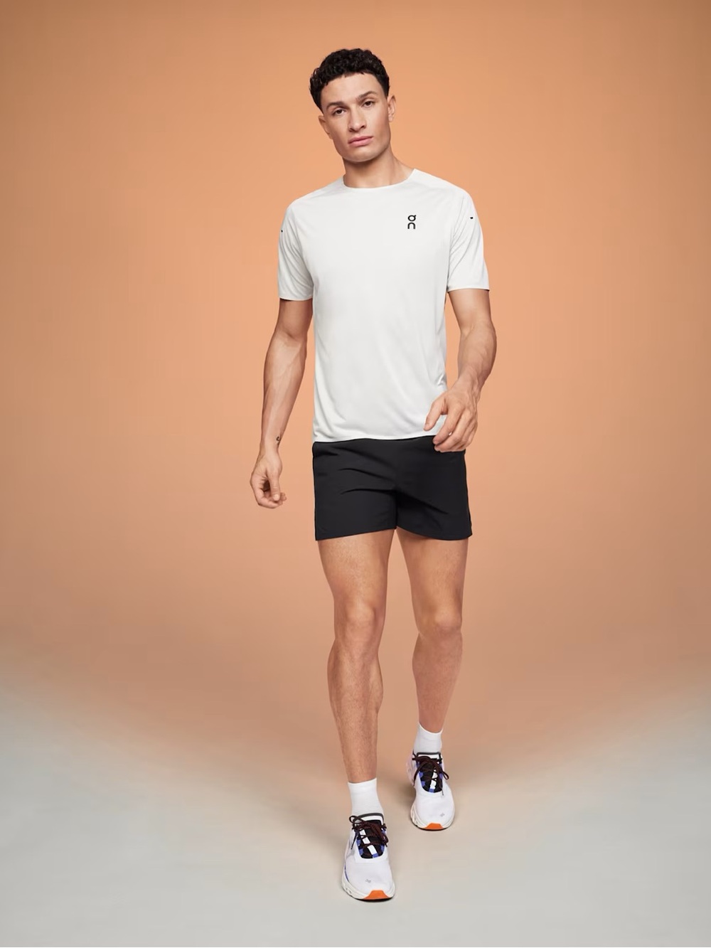 NWT On Men's Black Athletic Running Shorts Lightweight Training Short RARE